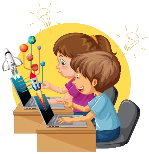 Kind beim Online-Lernen - Ein junger Schüler, der einen Computer verwendet, um an virtuellen Klassen teilzunehmen, was Online-Bildung für Kinder symbolisiert